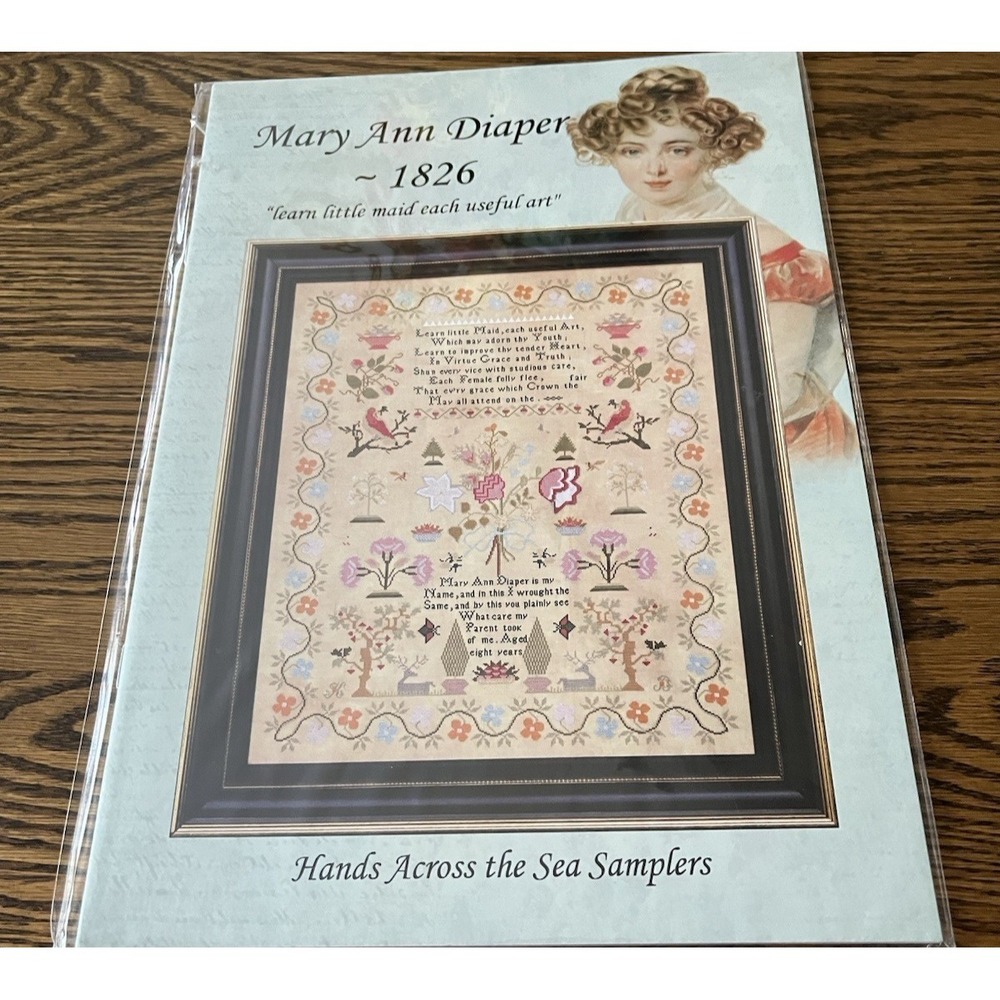Mary Ann Diaper 1826 Hands Across The Sea Samplers Chart Pattern Instructions